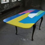<p><strong>Coating: 7 colour lacquered, sealing with clear coat semi-matt<br />
</strong>Alessandro Mendini, table, 2011<strong><br />
</strong></p>
