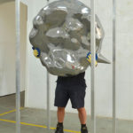<p><strong>Coating: Solidified surface, PS real metal coating aluminium, high gloss polished<br />
</strong>Jürgen Drescher, Sprechblase/Speech bubble, 2011/2013<br />
mix media, 105 x 105 x 37 cm, with Bianca Lamelas and Peter Stücker, Photo by: Gerald Imhof</p>
