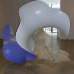 <p><strong>Coating: Bicoloured, clear coat sealing semi-gloss</strong><br />
Alice Aycock, Untitled Delight (Wavy Enneper), 2011,<br />
fiberglass, aluminium, acrylic, 54″ wide x 47″ long x 39″ tall</p>

