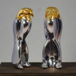 <p><strong>Luigi Colani, chrome optics coating silver/ gold</strong></p>
