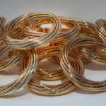 <p><strong>Wempe, Deco-Ringe, Chrom-Optik-Beschichtung, gold lasiert</strong></p>
