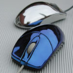 <p><strong>PC mouse, ABS parts, chrome optics silver/blue</strong></p>
