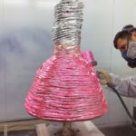 <p><strong>Vera Lossau, sculpture, chrome optics coating, tinted pink, sealed with clear coat<br />
</strong></p>
