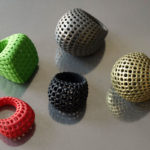 <p><strong>Rings, soft-touch coating green, black, gold, red, silver</strong></p>
