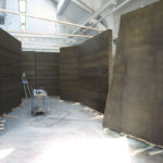 <p><strong>Store construction, MDF, PS real metal brass, patinated, sealed</strong></p>
