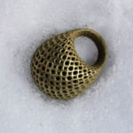 <p><strong>Ring, 3D print, PS real metal coating brass, polished</strong></p>
