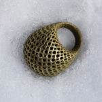 <p><strong>Ring, 3D-Druck, PS Spritzmetall, Messing poliert</strong></p>
