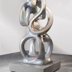 <p><strong>Coating: Special lacqering prism on silver<br />
</strong>Anselm Reyle, Eternity, 2008, bronze</p>
