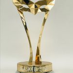 <p><strong>Coating: Chrome optics gold/silver<br />
</strong></p>
<p>Lengersdorf, Award “The Masked Singer” 2019</p>

