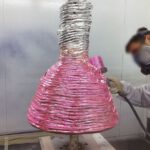 <p><strong>Vera Lossau, sculpture, chrome optics coating, tinted pink, sealed with clear coat<br />
</strong></p>
