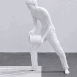 <p><strong>Coating: White extra matt</strong><br />
Action painter, Fig. 3, 2023, Bronze, stainless steel, aluminium, lacquer, canvas, dimensions variable<br />
Elmgreen & Dragset, Courtesy: Pace Gallery, Photo by: Elmar Vestner</p>
